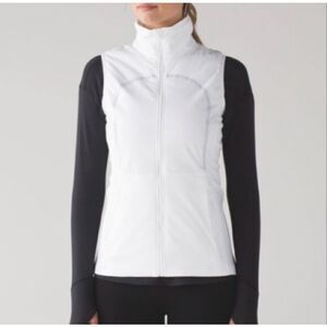 Lululemon Run For Cold White Vest Women's Size 2US